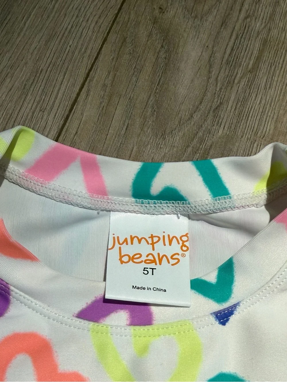 Kids Multi-Color Heart & Tie-Dye Long Sleeve Rash Guard Swim bundle